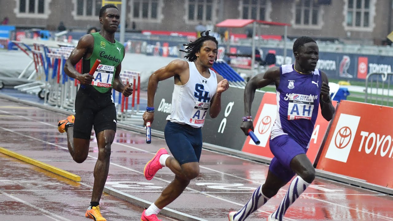 Kingston College TAKES DOWN Seton Hall Prep (NJ) In 4x4 | 2023 Penn Relays [FULL RACE]