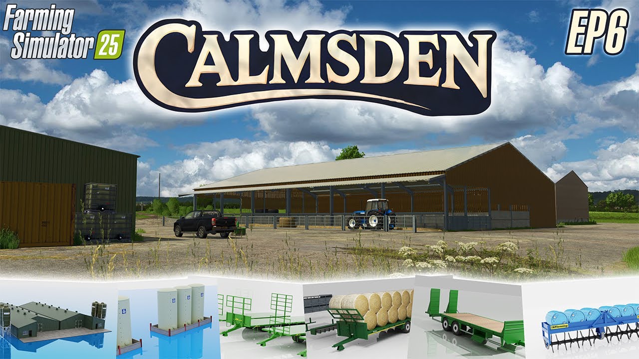 Nathan6930's Cow Shed!! | Calmsden Let's Play Episode 6 | Farming Simulator 25