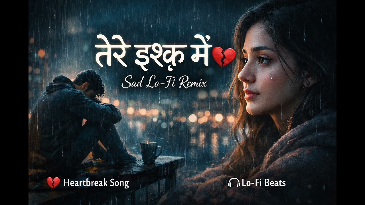 Tere Ishq Mein 💔 | Sad Lo-Fi Remix | Heart Touching Breakup Song | Night Vibes📝