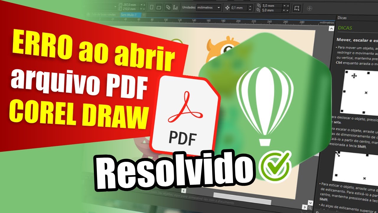 Erro ao abrir PDF no Corel Draw? Veja como resolver de forma simples!