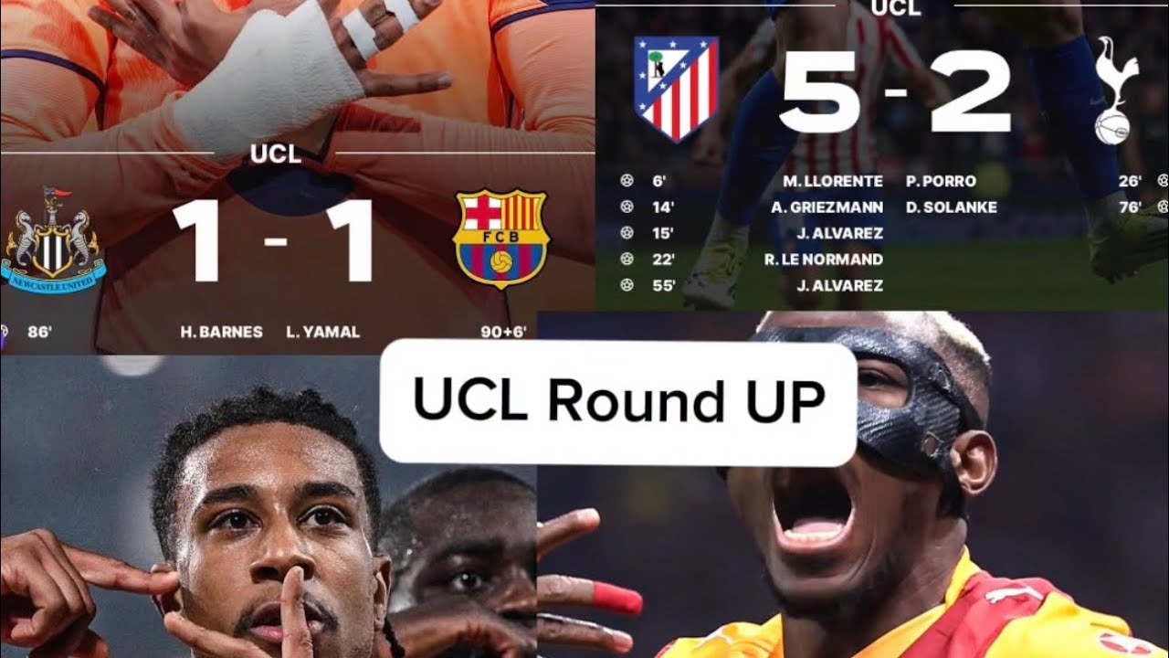 UCL round UP |Match Reaction| Athletico Madrid destroy Tottenham🤯😵‍💫😩,Bayern demolition job 🔥💥etc