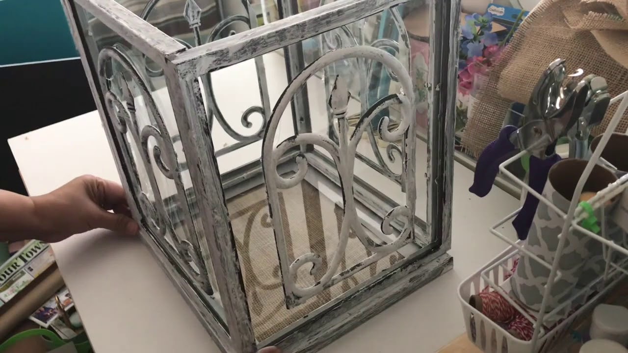 FARMHOUSE DECOR DIY || DOLLAR TREE DIY || Multipurpose Rustic Wedding Card Box, Lantern, Terrarium
