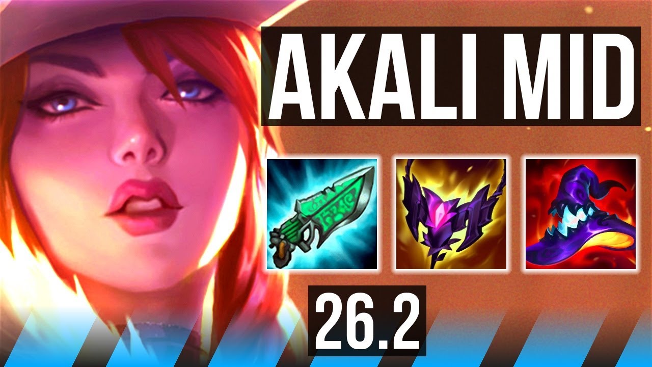 AKALI vs LUX (MID) | 8k gold comeback, 58K damage | KR Challenger | 26.2
