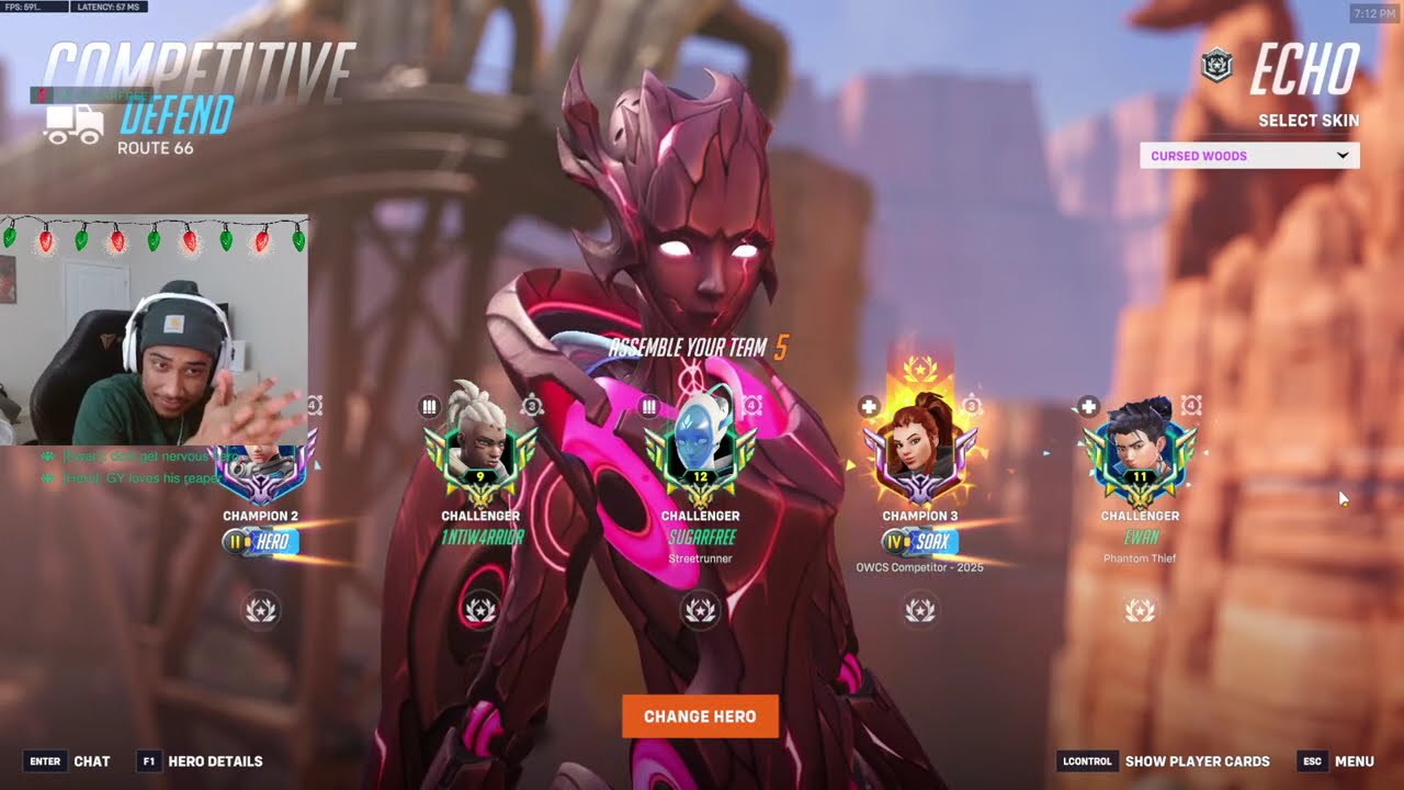 Sugarfree Vendetta + Echo - Overwatch 2, 20 сезон, ТОП-50