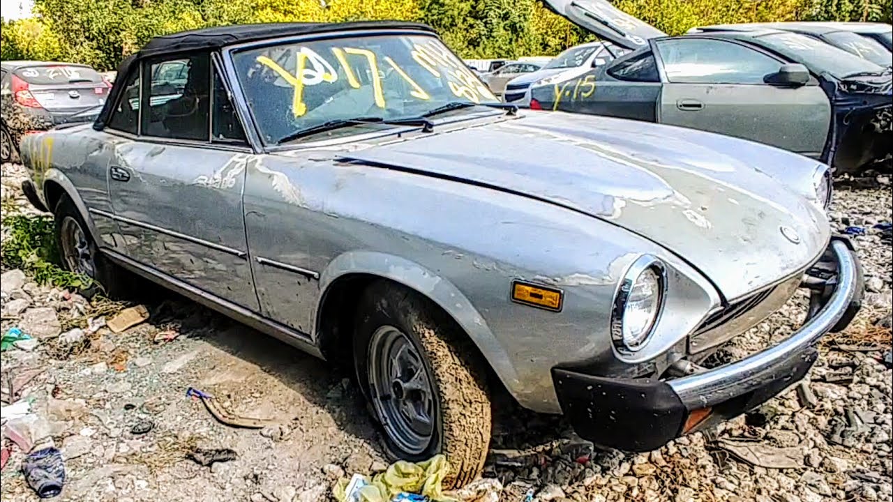 1979 Fiat Spider 2000 Pininfarina Junkyard Find