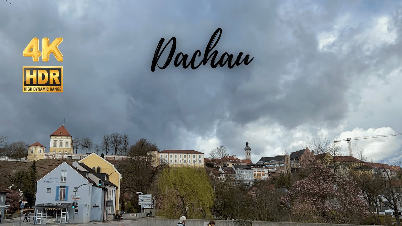 Dachau Walking Tour - Bavaria, Germany - 4K HDR