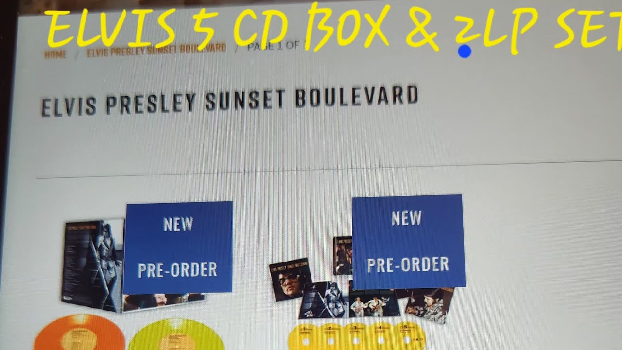 NEW ELVIS PRESLEY 'SUNSET BOULEVARD' 5 CD BOX & 2 LP SET A LOOK INTO ITS CONTENTS and WHATS SPECIAL