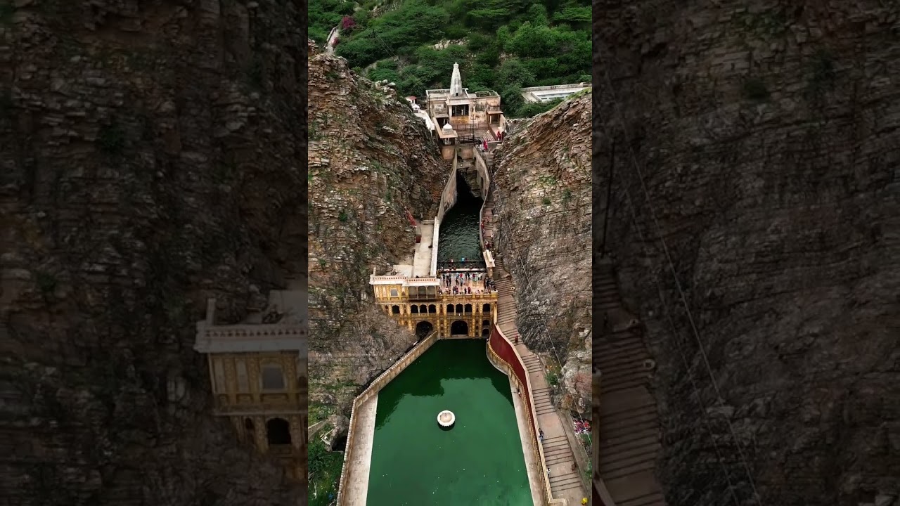 Galta Ji Temple Jaipur#travel #droneview #temple  #dronephotography