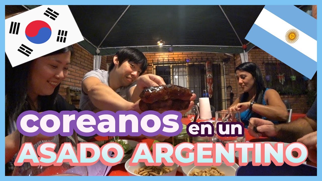 COREANOS en un ASADO ARGENTINO. Diferencias culturales entre COREA y ARGENTINA