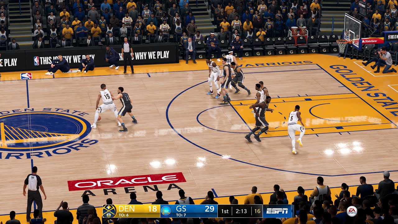 NBA LIVE 22 Playoffs Nuggets vs Warriors Game 1 | 1st Qrt PS5 4K