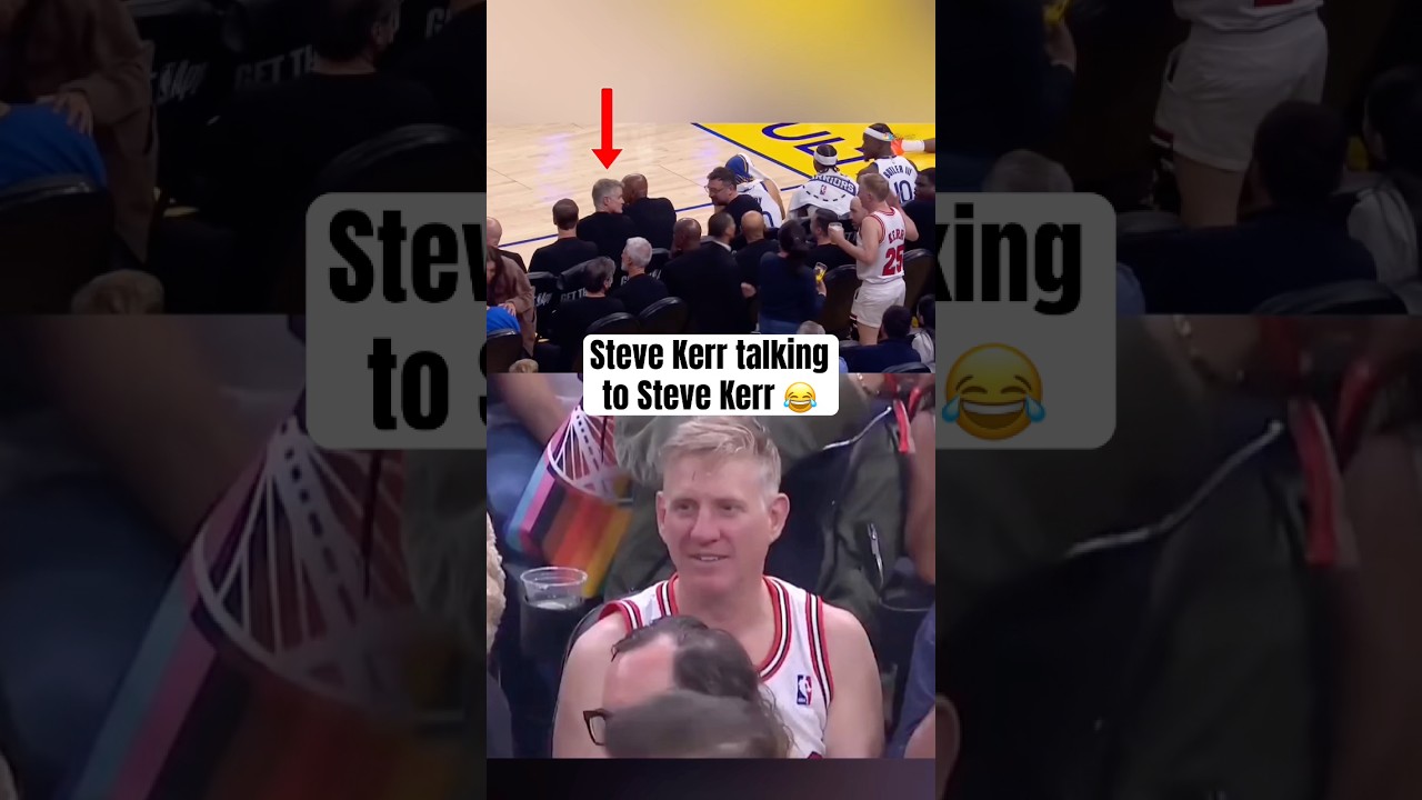 Fan pulled up in the Steve Kerr Bulls fit 💀