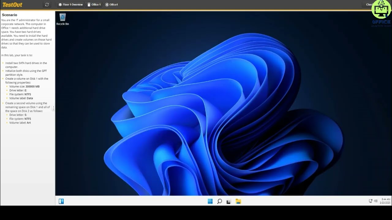 LAB 5.5.11 Create Volumes TEST OUT