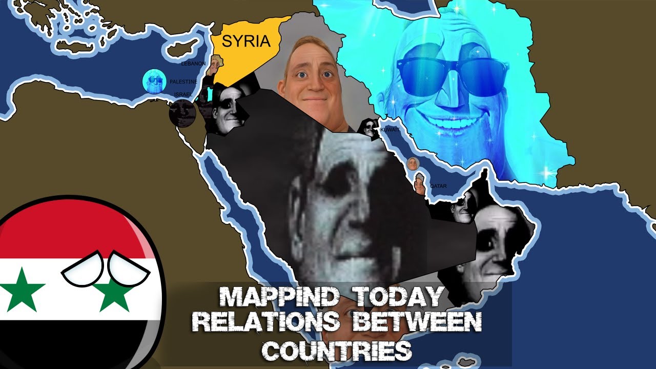 Mapping Today Asia (Relations between Countries - Syria ) - Mr Incredible canny/Uncanny Part 83