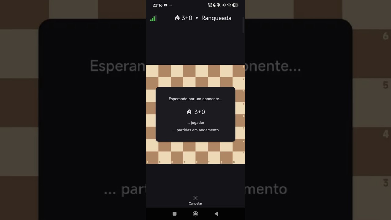 Jogando Blitz Lichess 