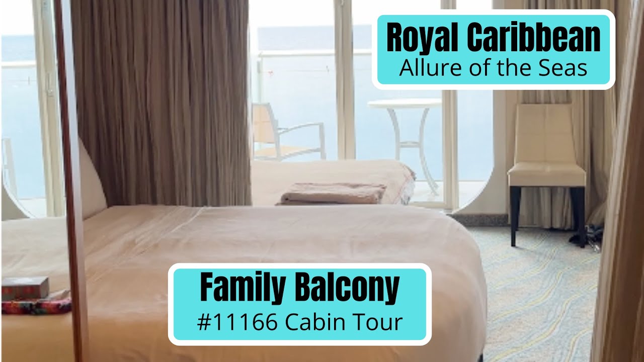 Royal Caribbean Allure of the Seas (Ultra Spacious Family) Room Tour #11166 (2023)
