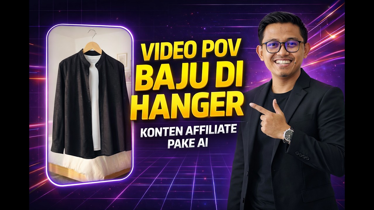 KONTEN AI AFFILIATE - BUAT POV BAJU DI HANGER
