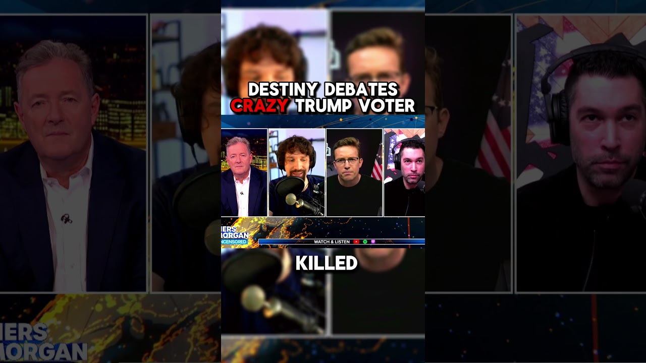 Destiny Debates Crazy Trump Supporters on Piers Morgan Uncensored #destinydebate   #politicsdebate