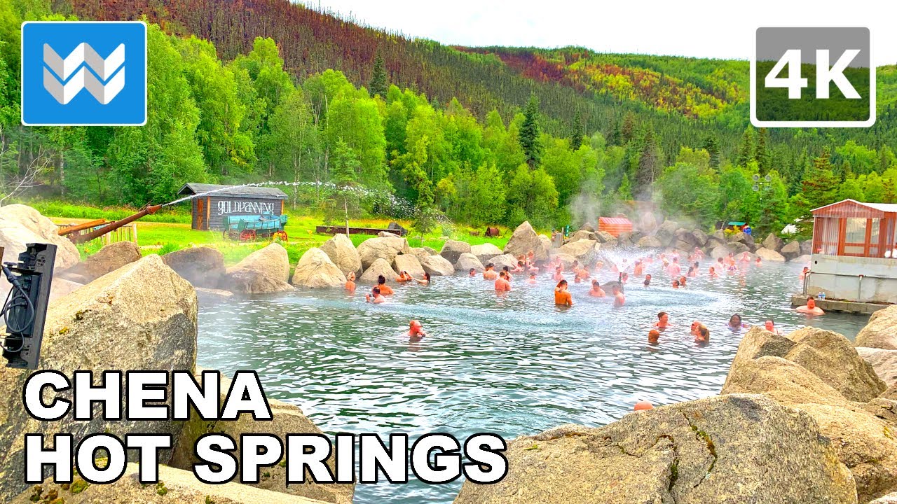 [4K] Best Hot Spring in Alaska - Chena Hot Springs Resort in Fairbanks - Walking Tour & Travel Guide
