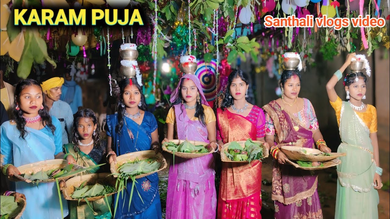 Ale Atu Rena Karam puja ||New Santhali vlogs video 2024 || Shanti Official vlog