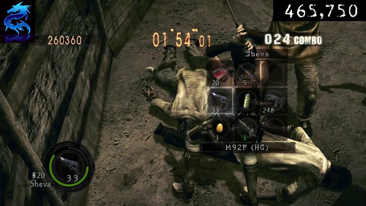 Gameplay - Resident Evil 5 Mercenaries The mines Sheva BSAA 465k750