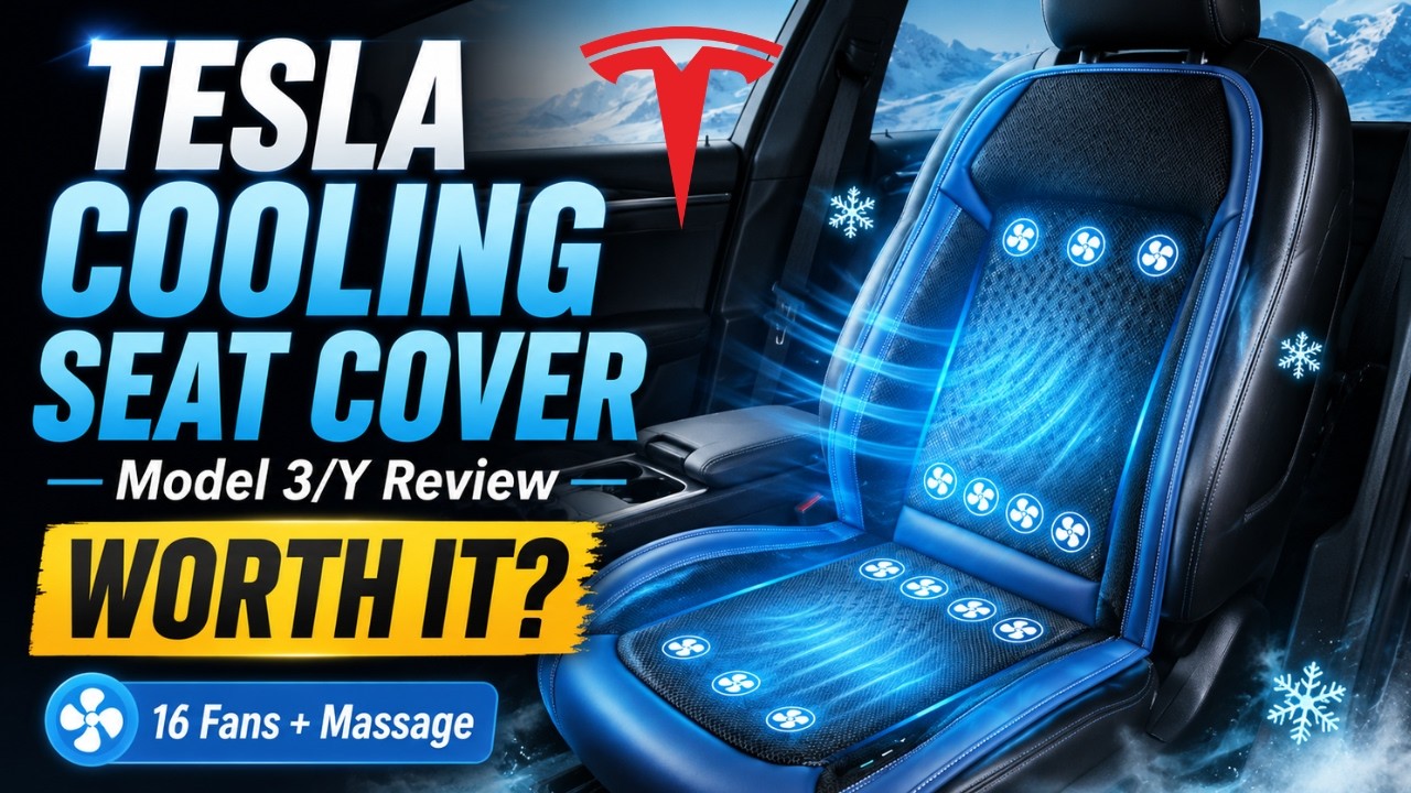 NEW Tesla Model 3/Y Seat Upgrade: Ventilated Cooling + Massage