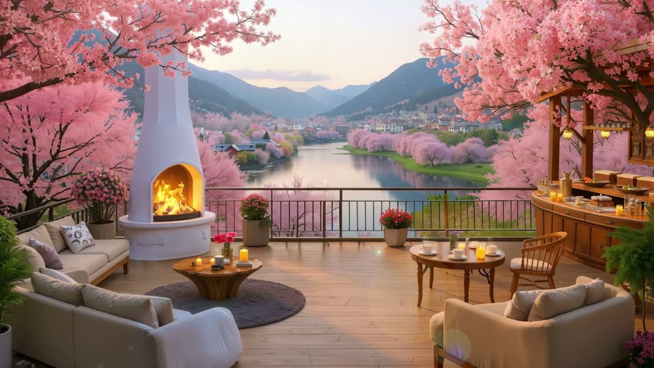 Start A Happy Day With Positive Jazz Music 🌸 Smooth Jazz Music For Calm Spring Morning