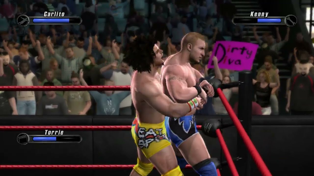 WWE Monday Night RAW - February 26, 2007: Carlito vs Kenny Dykstra (SmackDown vs RAW 2008)