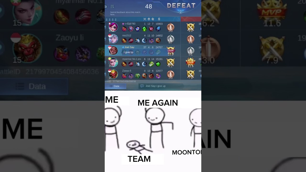BRUH 37 KILLS AND LOSE IN RANKED ML💀DARK SYSTEM MOONTON! #mobilelegends #viral #youtubeshorts