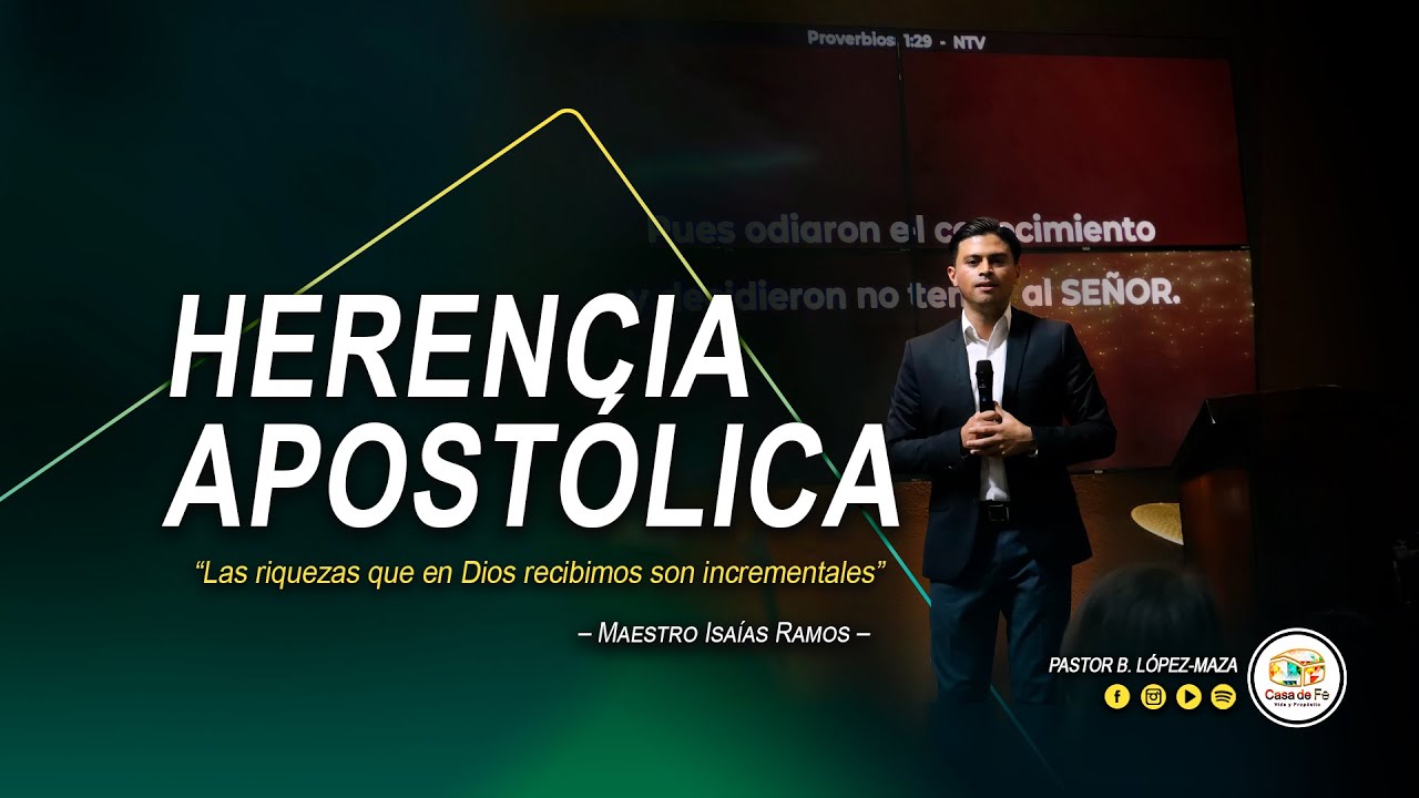 Herencia Apostólica | Riquezas Espirituales | Diligencia | Acomodamiento Espiritual | Casa de Fe