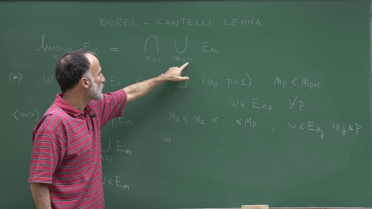 Master Program: Probability Theory - Lecture 5: Borel-Cantelli lemma