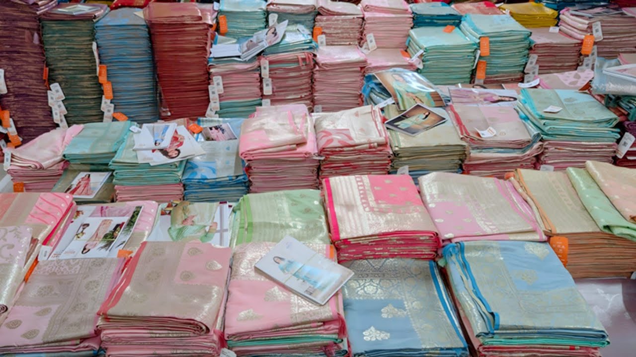 Silk saree factory in surat | Silk saree manufacturer surat Pranjal textile surat VANSHMJ