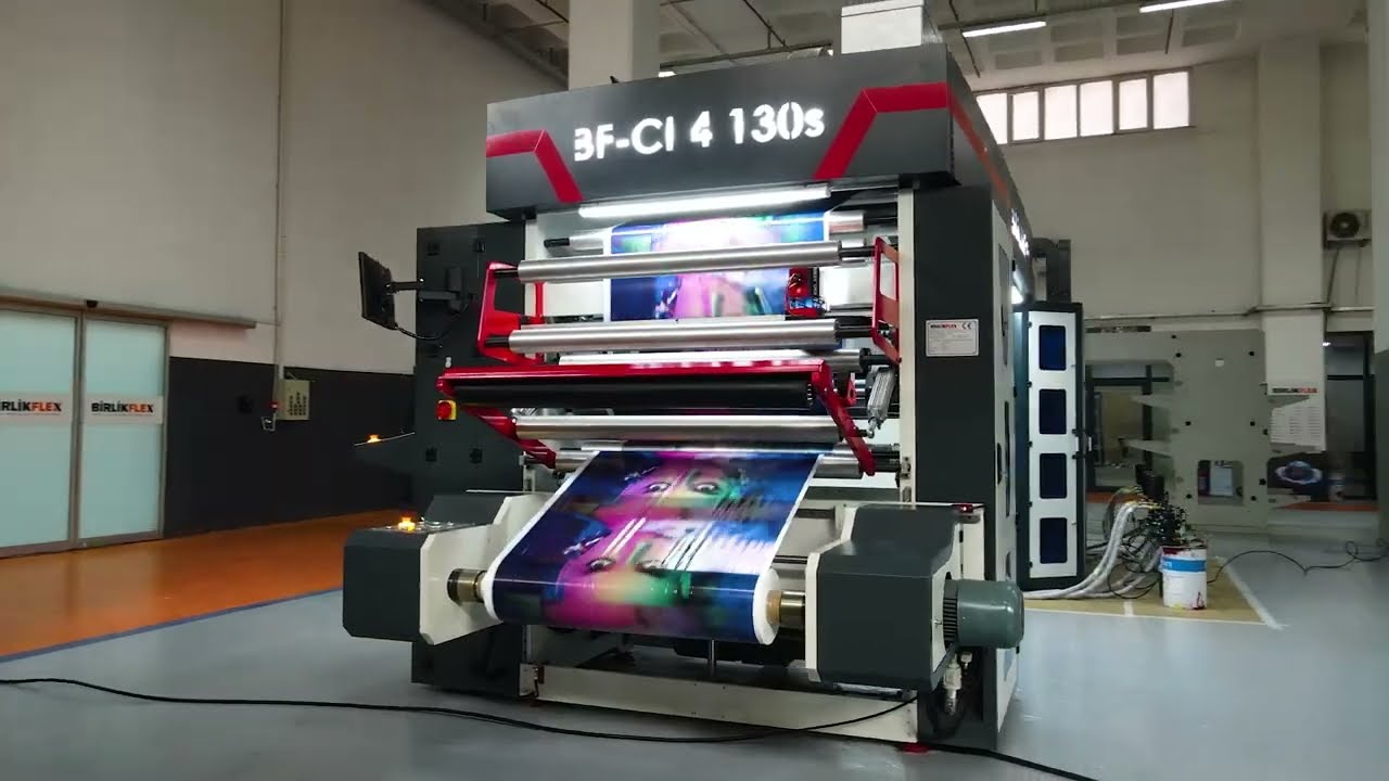 BF-CI4130s | 4 Color 130 Cm Sleeve System Central Impression (CI Type) Flexo Printing Machine
