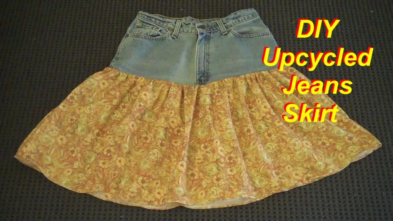 How to Make a Skirt from an Old Pair of Jeans