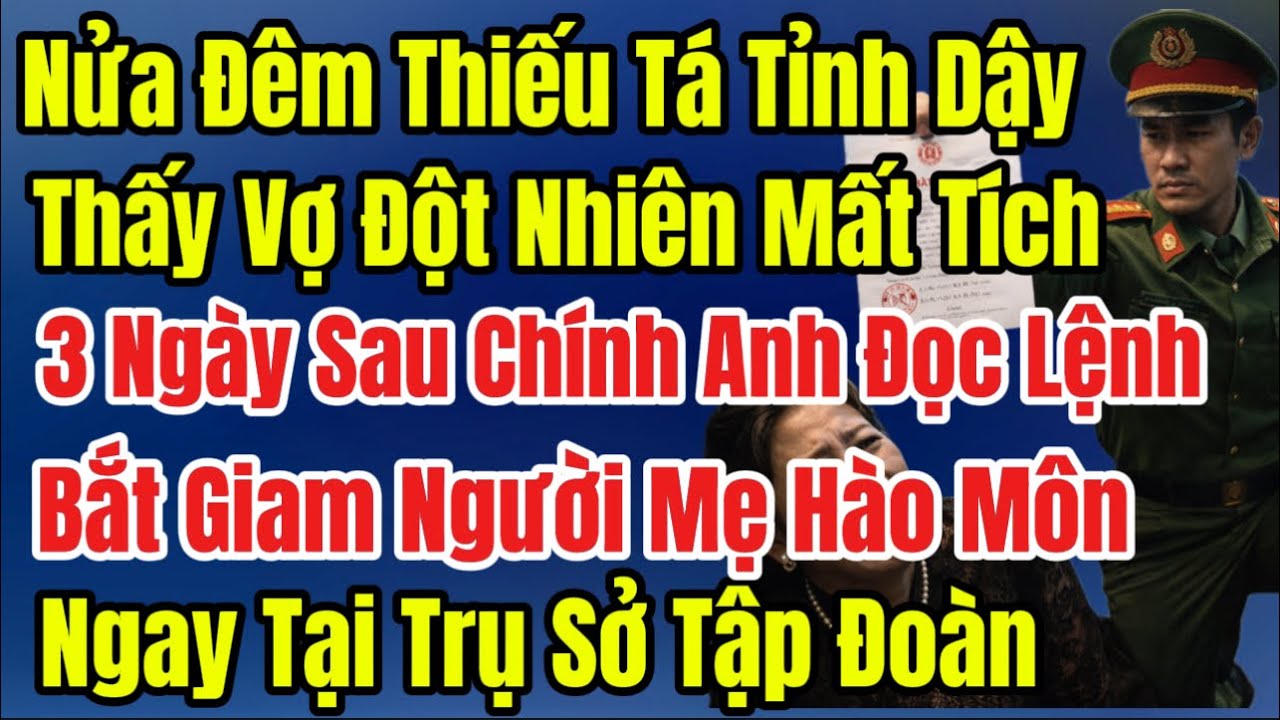 Thiếu Tá Tỉnh Dậy, Thấy Vợ Mất Tích Lúc Nửa Đêm, Chỉ Để Lại Chiếc Nhẫn Cưới Trên Bàn, Sự Thật Phía..