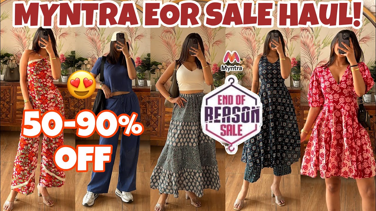 HUGE MYNTRA EOR SALE HAUL!😍13 Affordable & Trendy Trousers,Kurtis,Kurta Sets || Rupal Yadav #myntra
