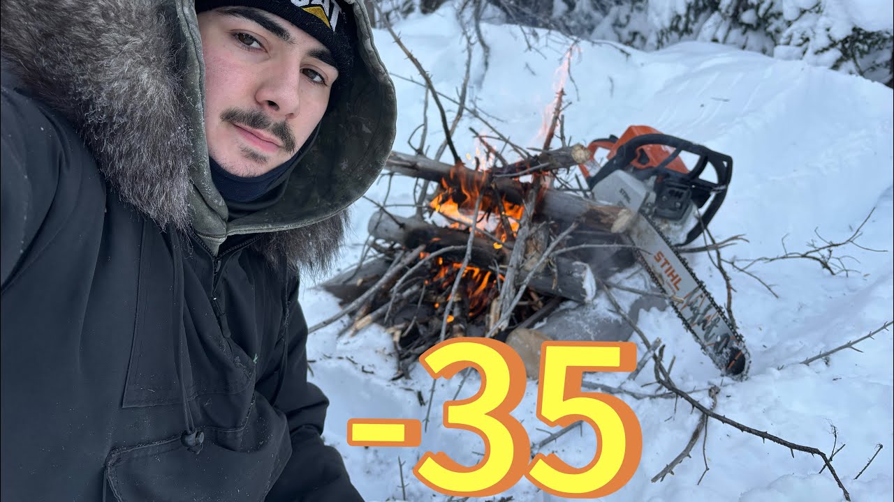 Brand New Chainsaw vs. -35 Degrees!
