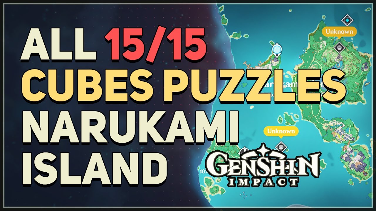All 15 Narukami Island Cube Puzzles Genshin Impact
