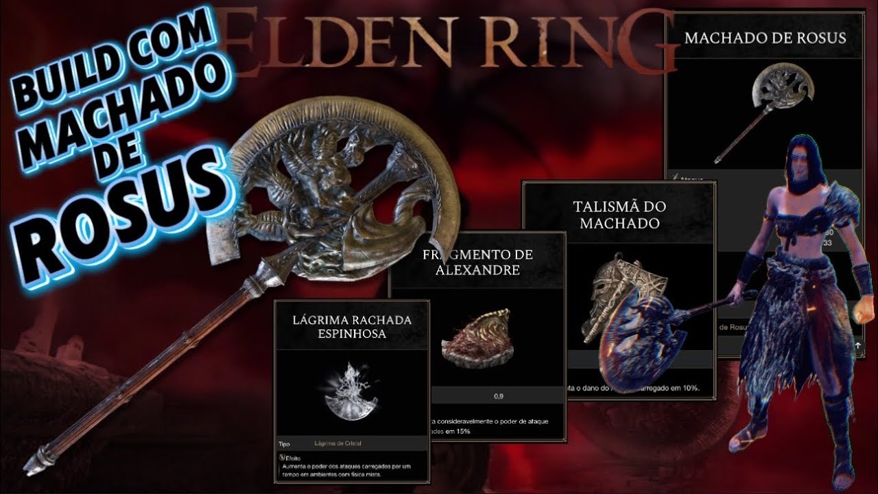 Build com MACHADO DE ROSUS em ELDEN RING - MONTANDO DO ZERO!