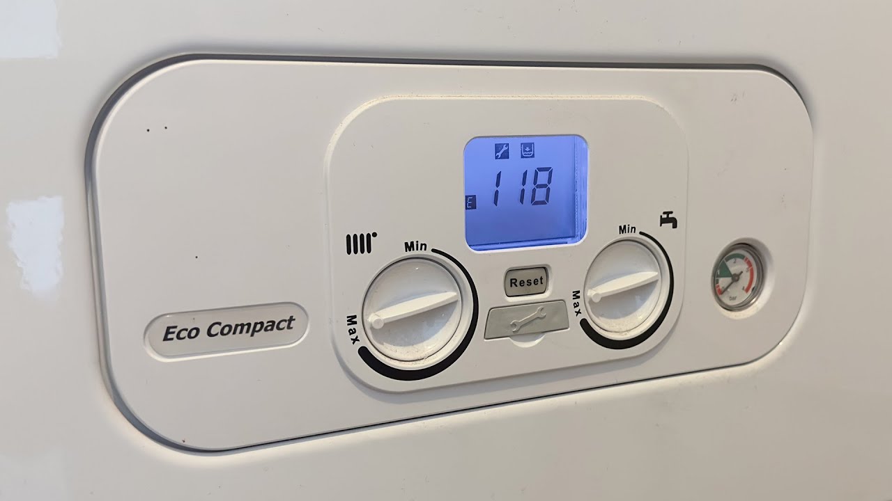 How to fix 118 error on BAXI 600 800 MAIN eco compact boiler no pressure add water pressure