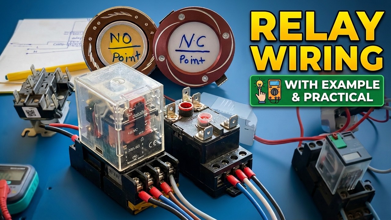 Relay switch connection and wiring and more information...| HVAC training videos