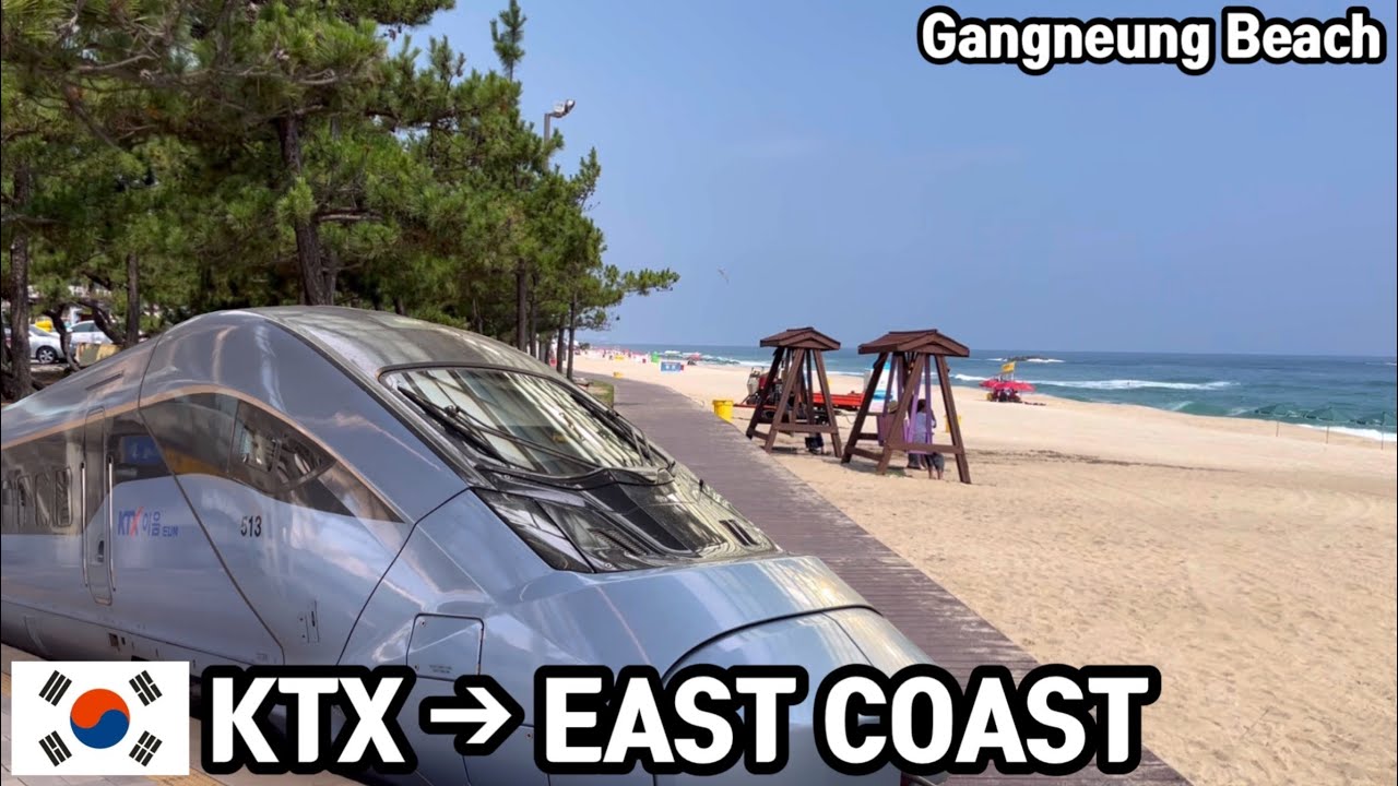 [Korea51] How to go Gangneung beach of East coast?? Take a KTX from Seoul station!!!