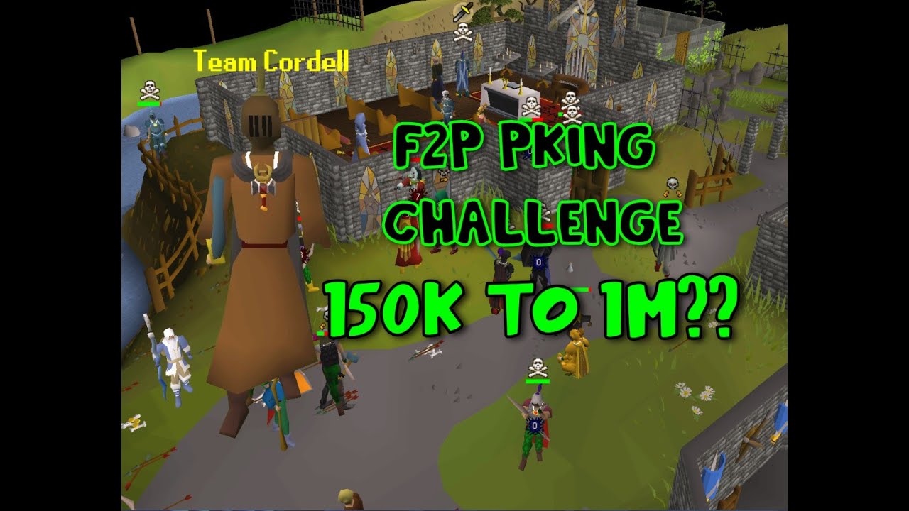 F2P PKING CHALLENGE #2 / CAN  I TURN 150K INTO 1M?