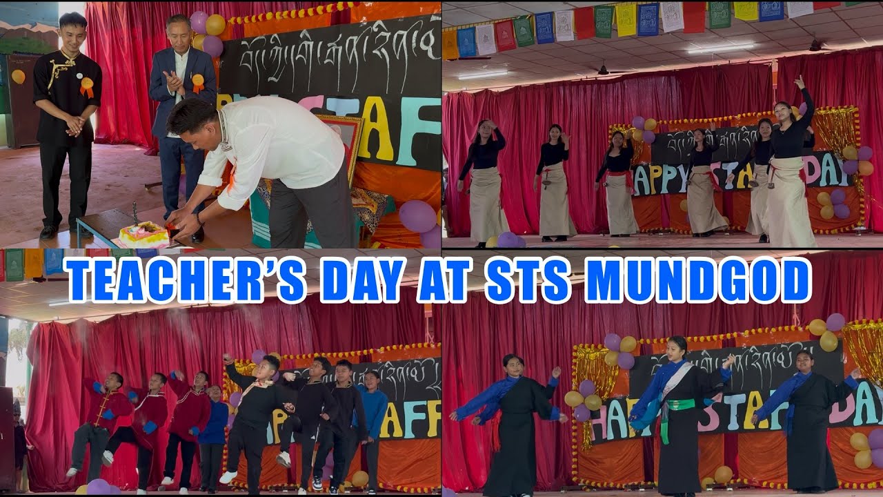 Teacher&rsquo;s Day Celebration At STS Mundgod Camp No 3 Part-1 #mundgod #tibetanvlogger #tibetanyoutuber