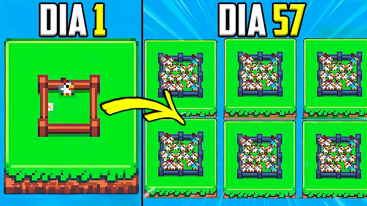 SOBREVIVI 100 DIAS NO TERRACARDS COM O FARM DE GALINHA!