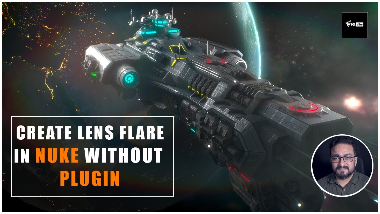 CREATE YOUR OWN LENS FLARE IN NUKE WITHOUT ANY PLUGIN | VFX VIBE