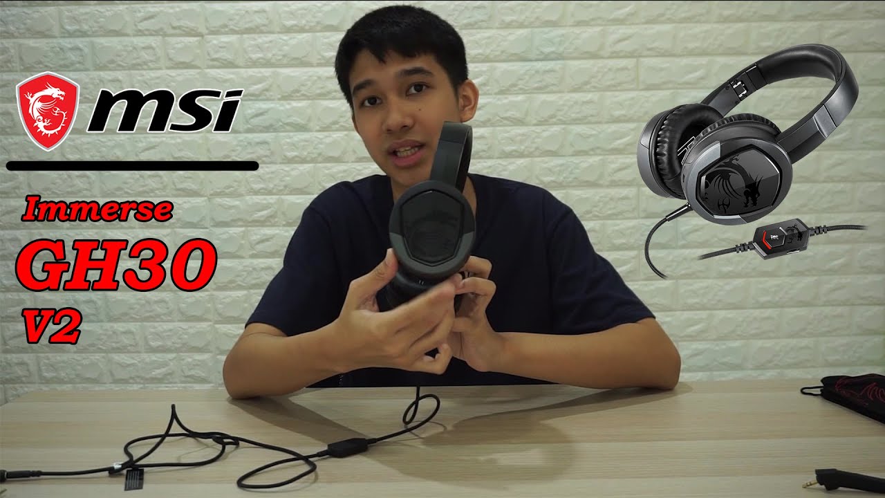 MSI Immerse GH30 V2 หนึ่งในหูฟังมังกรแดงที่เสียงดีและราคาถูก