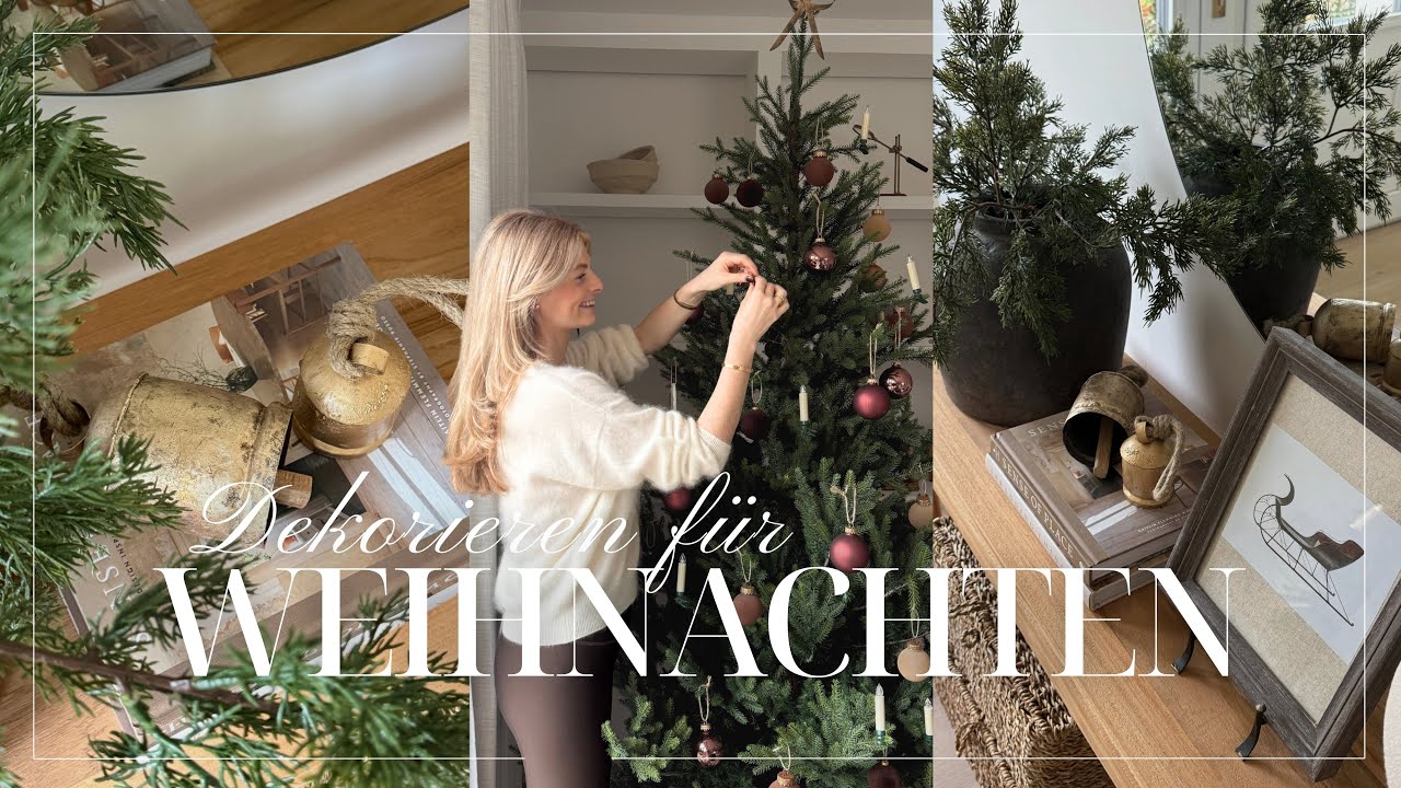 WEIHNACHTSDEKORATION | Dekoriert mit mir das Haus für Weihnachten | theglazedblonde