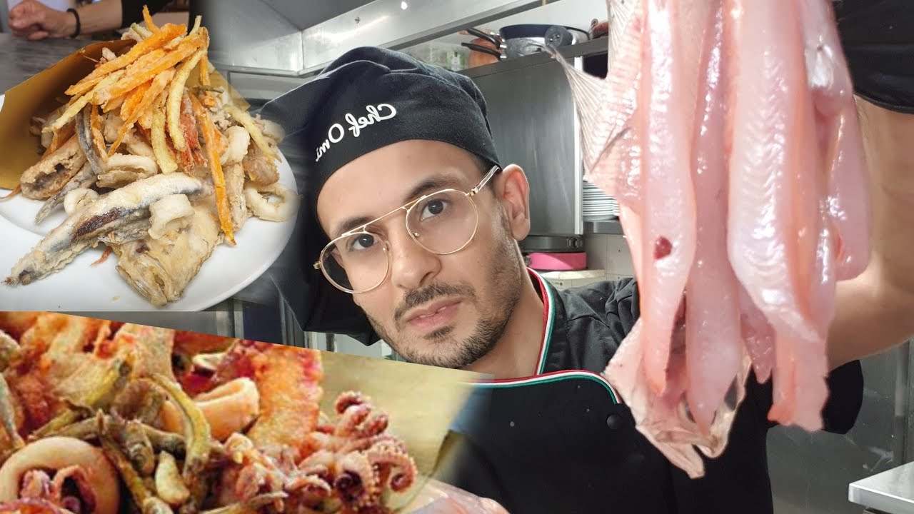 السمك المقلي والكلمار والكروفيط من المطعم  frtitto mistoبالطريقة الصحيحة درس في متناول الجميع 👨‍🍳
