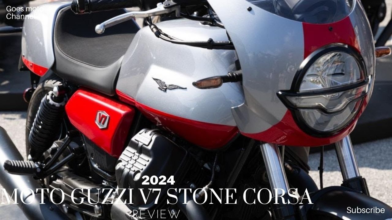 Классический спортивный мотоцикл с современными удобствами: Moto Guzzi V7 Stone Corsa 2024 года