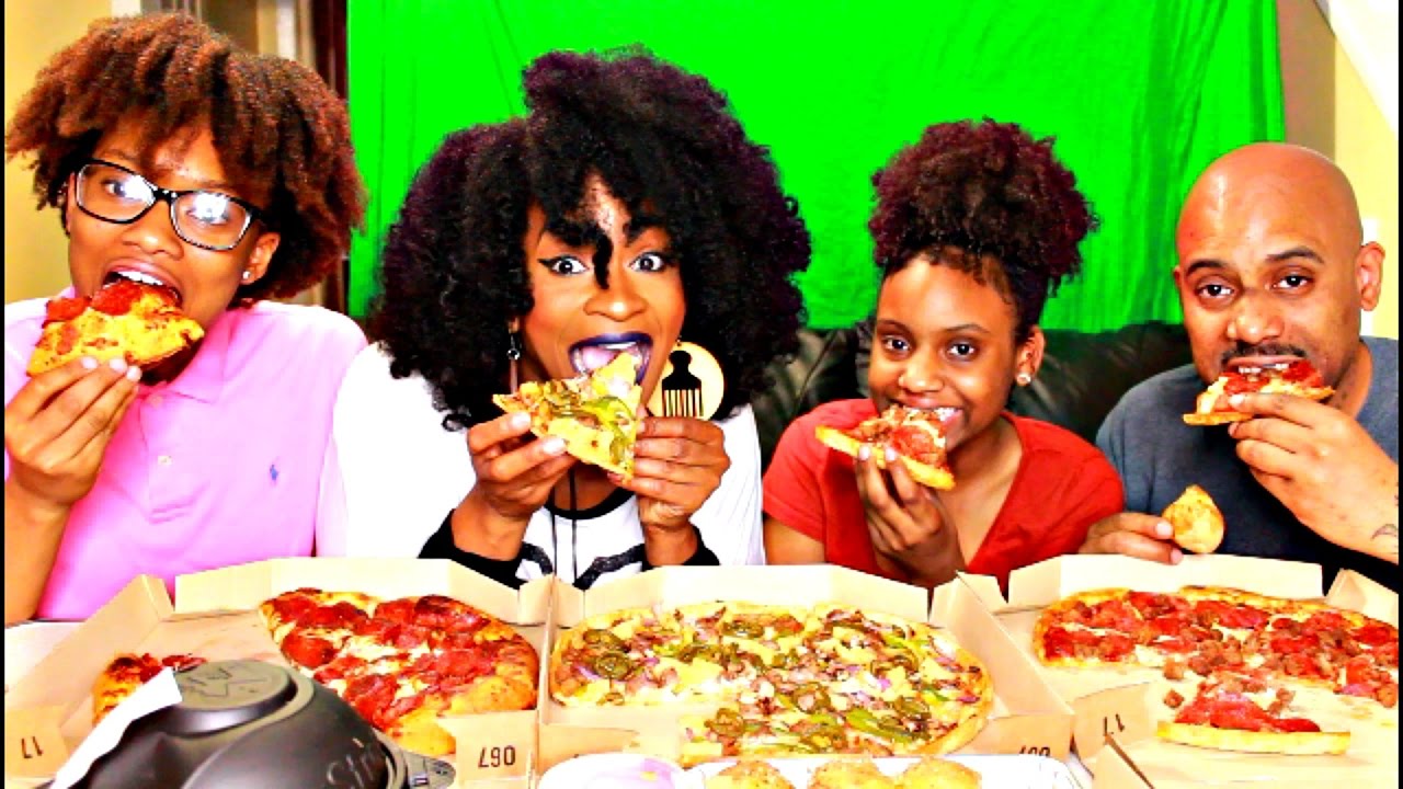 MUKBANG: PIZZA HUT! Ешьте с нами! YUMMYBITESTV